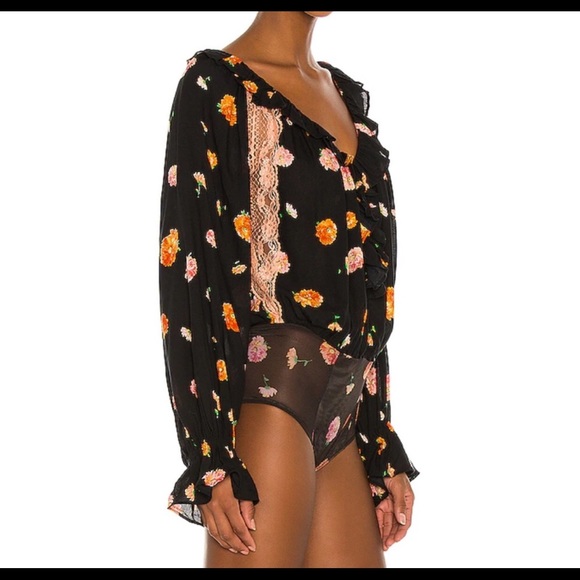 FREE PEOPLE Poppy Printed Bodysuit - Picture 4 of 6